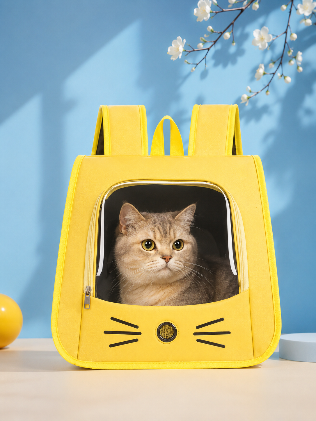 Sac à Dos de Transport pour Chat & Petit Chien – Confortable, Respirant et Sécurisé