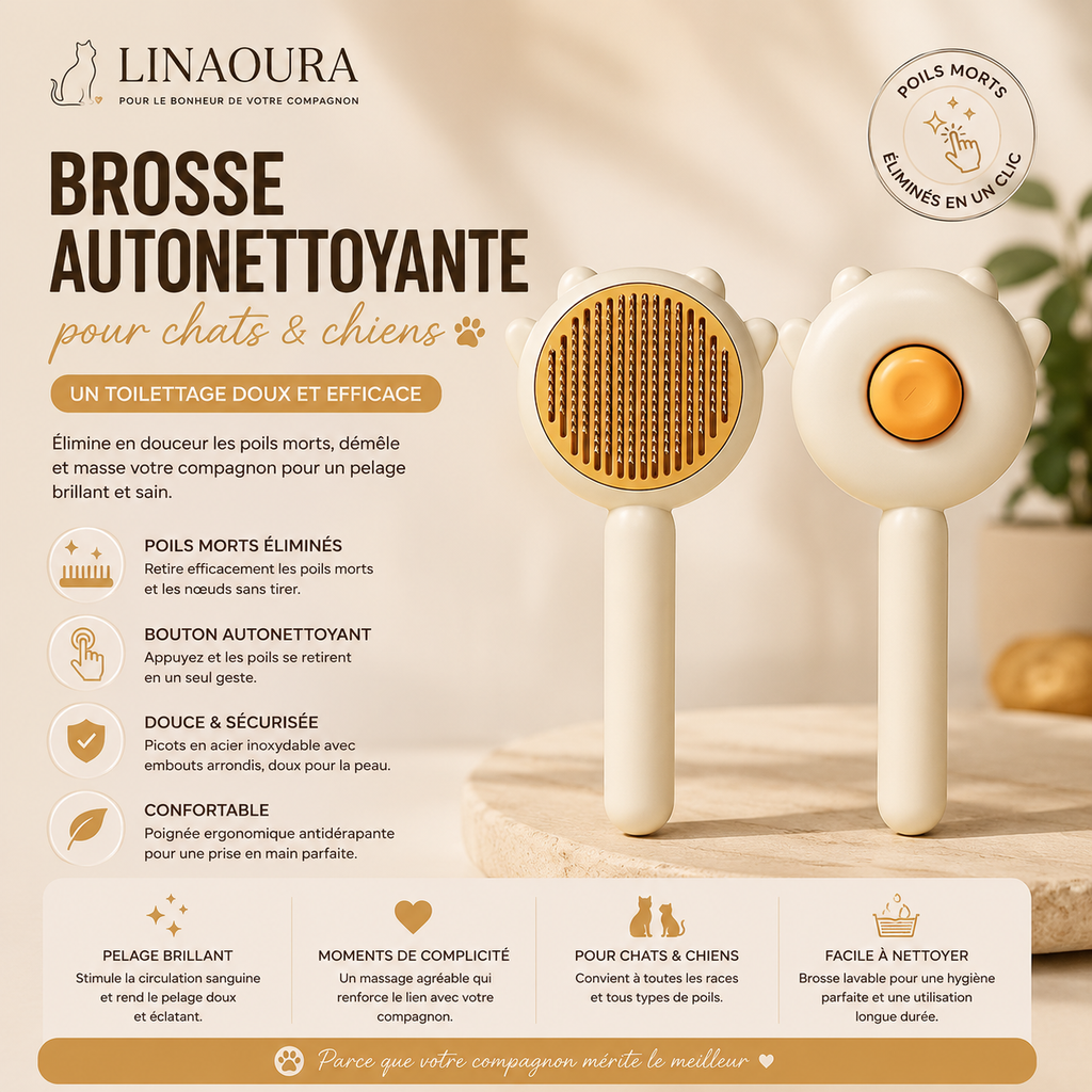 🧹 Brosse Magique Anti-Poils