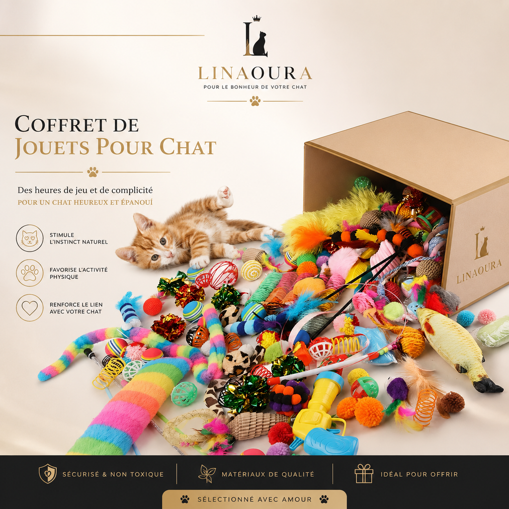 Lot de jouets pour chat 14, 28 et 56 pieces - peluches et jouets varies