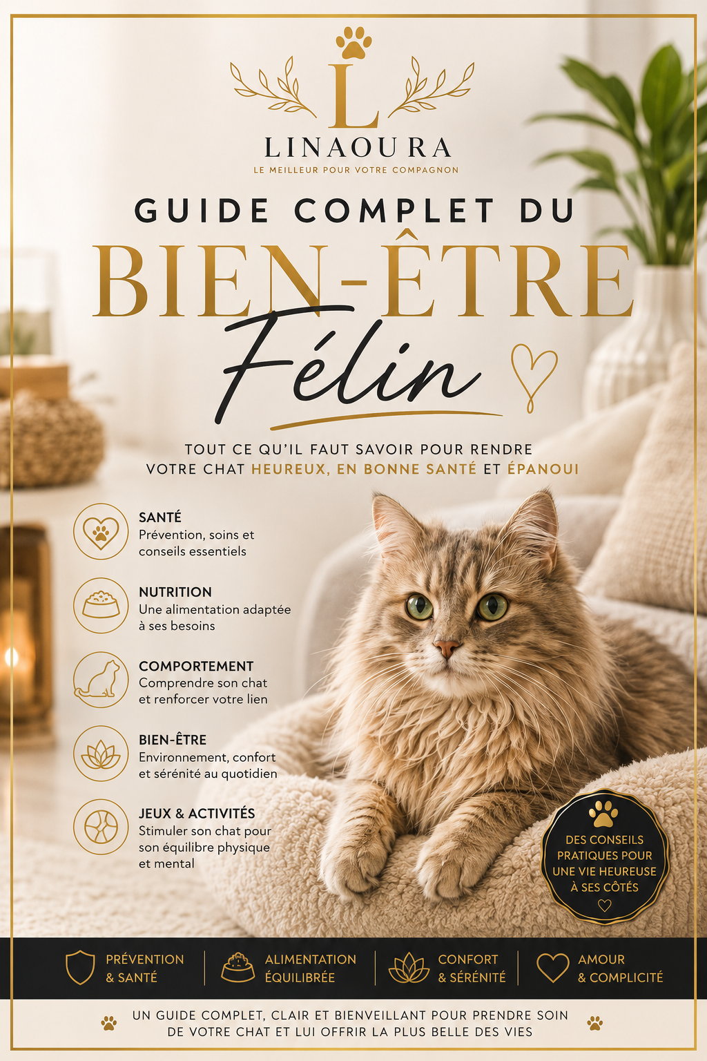 Guide Complet du Bien-Être Félin – E-book PDF