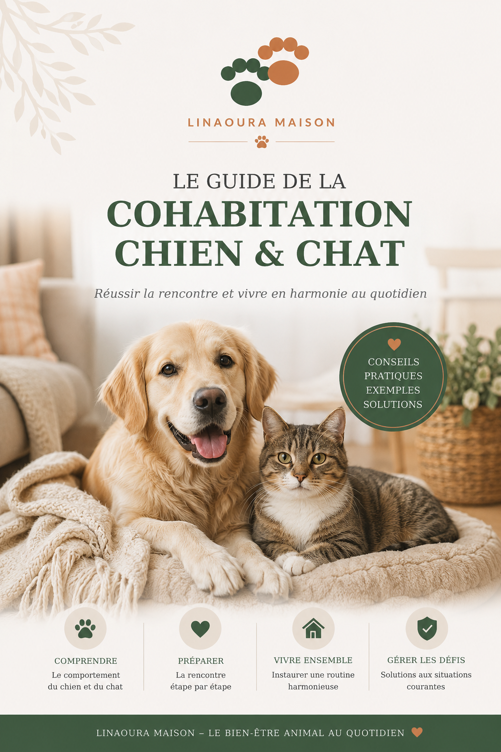 Guide de la Cohabitation Chien & Chat – E-book PDF