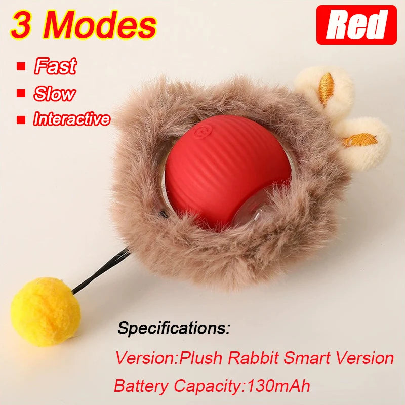 Automatic Interactive Cat Ball - Fake Tail, Rechargeable
