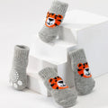 🧦 Chaussettes Antidérapantes Chaudes pour Chien & Chat (Lot de 4)