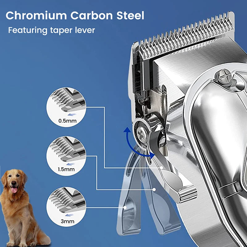 ✂️ Tondeuse de Toilettage Chien & Chat – Rechargeable, Faible Bruit