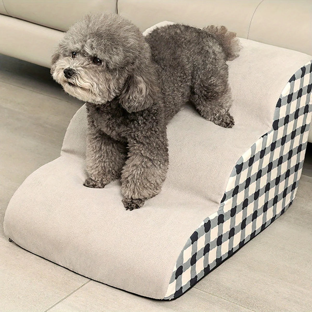 Escalier pour Chien & Chat – Mousse Haute Densité, Antidérapant, 2/3 Marches