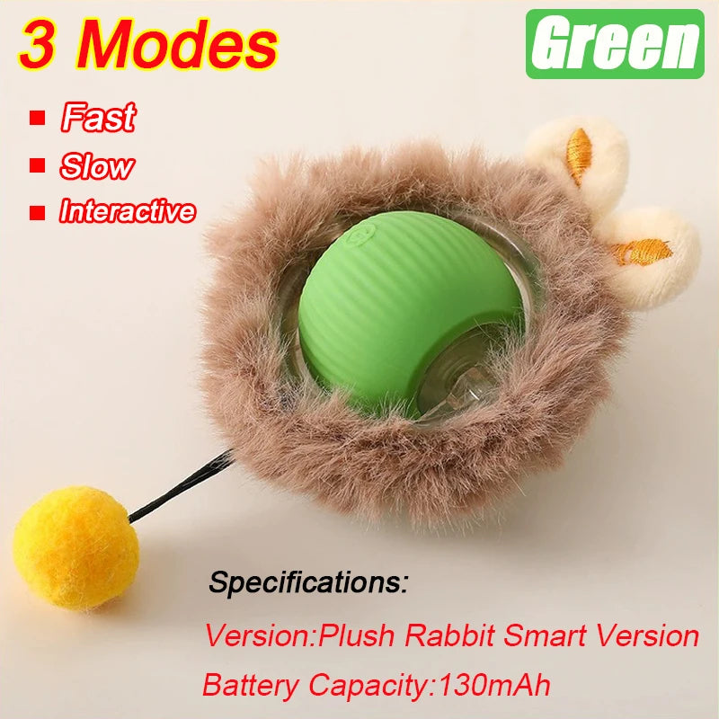 Automatic Interactive Cat Ball - Fake Tail, Rechargeable