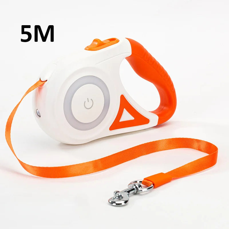 Laisse Rétractable LED Premium pour Chien – 3 ou 5 m | Sécurité & Confort