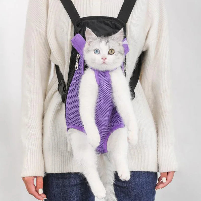 Sac à Dos Transport pour Chat et Chien - Réglable, Voyage et Randonnée