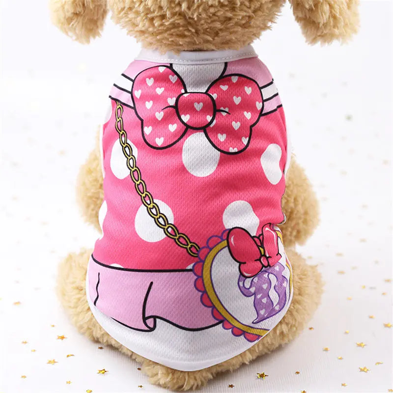 T-shirt Léger pour Petit Chien - Motifs Fantaisie, Doux et Confortable