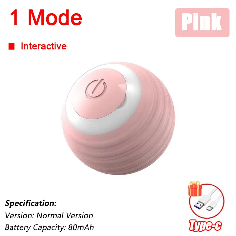 Automatic Interactive Cat Ball - Fake Tail, Rechargeable