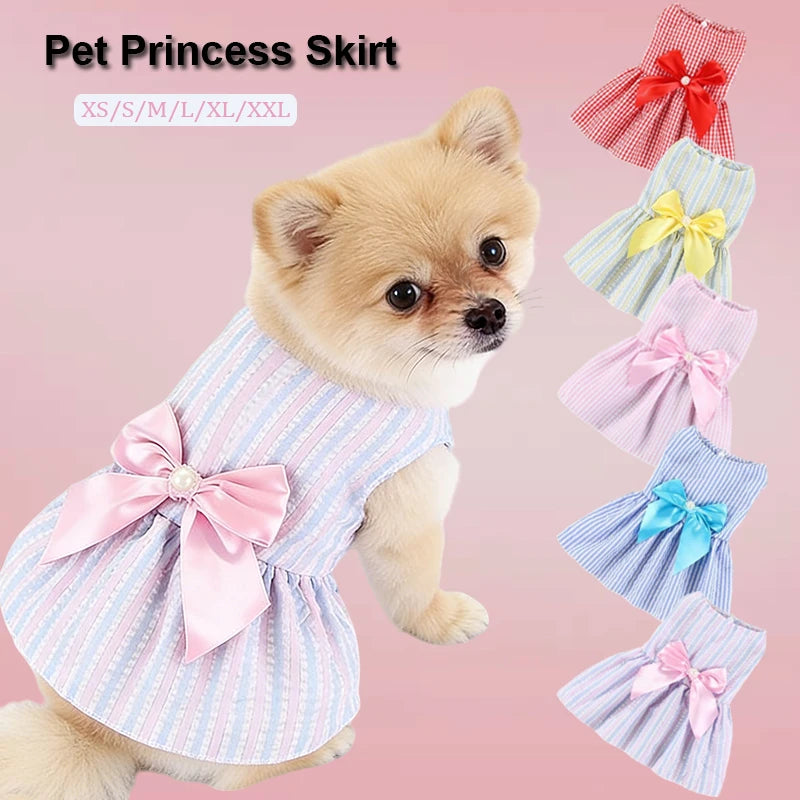 Jupe Fleurie Légère pour Chien et Chat - Style Princesse Été