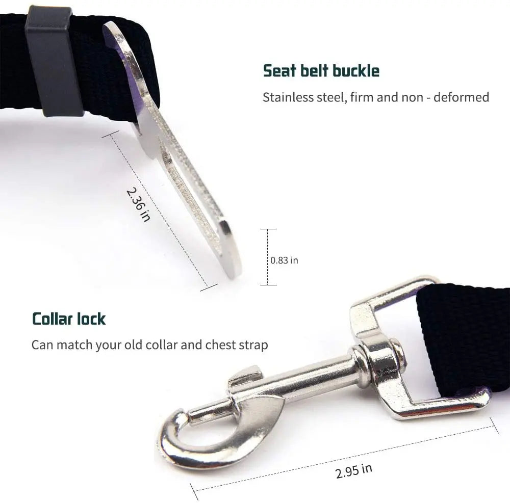 🐶 Ceinture de Sécurité Réglable pour Chien – Voyage en Toute Sérénité