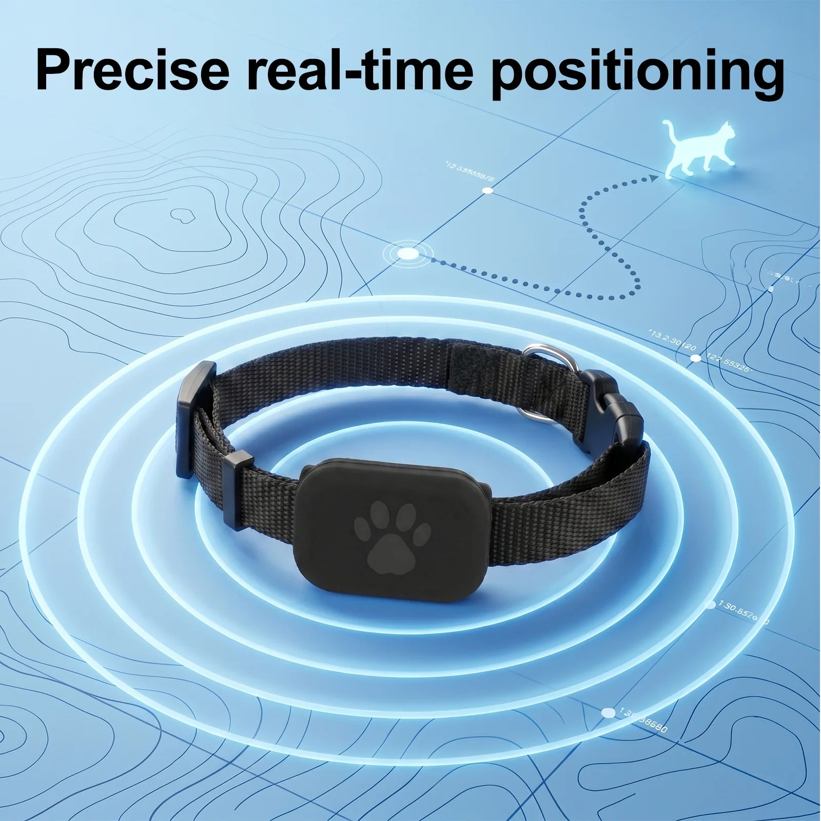 📍 Traqueur GPS Collier pour Chien & Chat (Compatible iPhone)