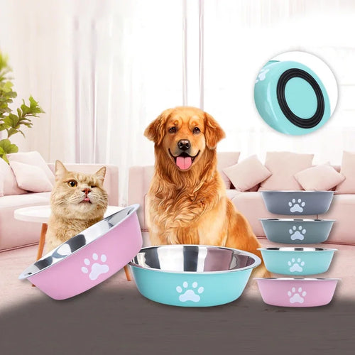 Bol pour Chien - Gamelle Croquettes et Eau en Inox