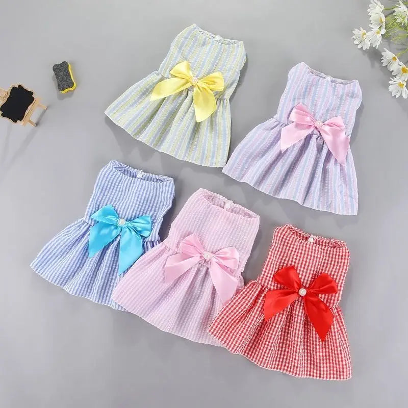 Jupe Fleurie Légère pour Chien et Chat - Style Princesse Été