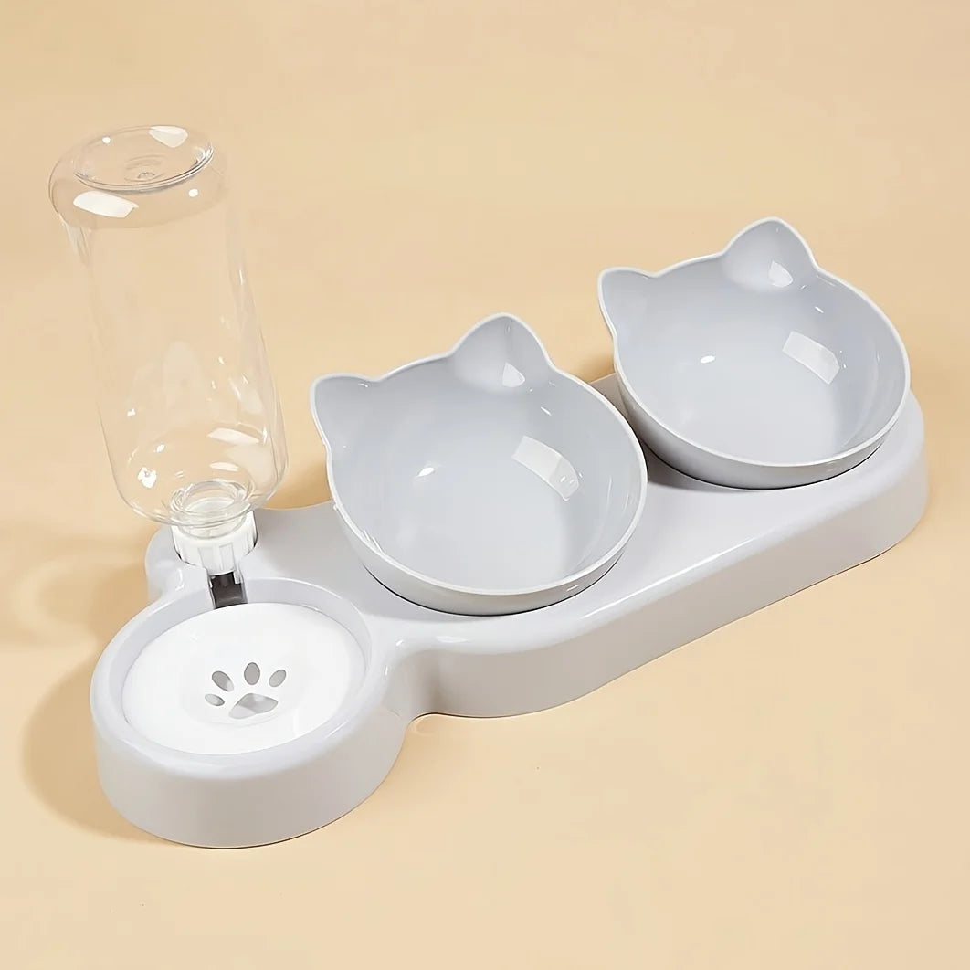 Dimensions de la gamelle double pour chat