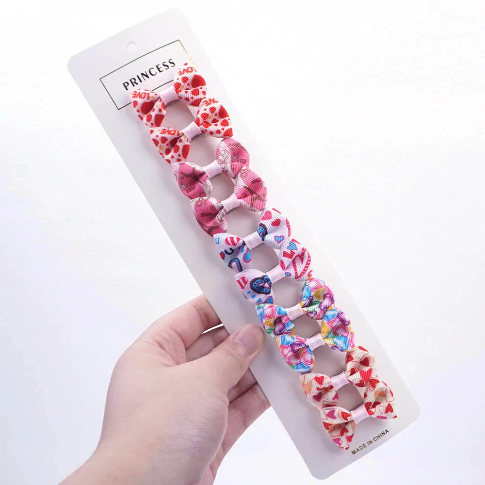 Lot de 10 Nœuds pour Chien - Barrettes Rubans Motifs Variés