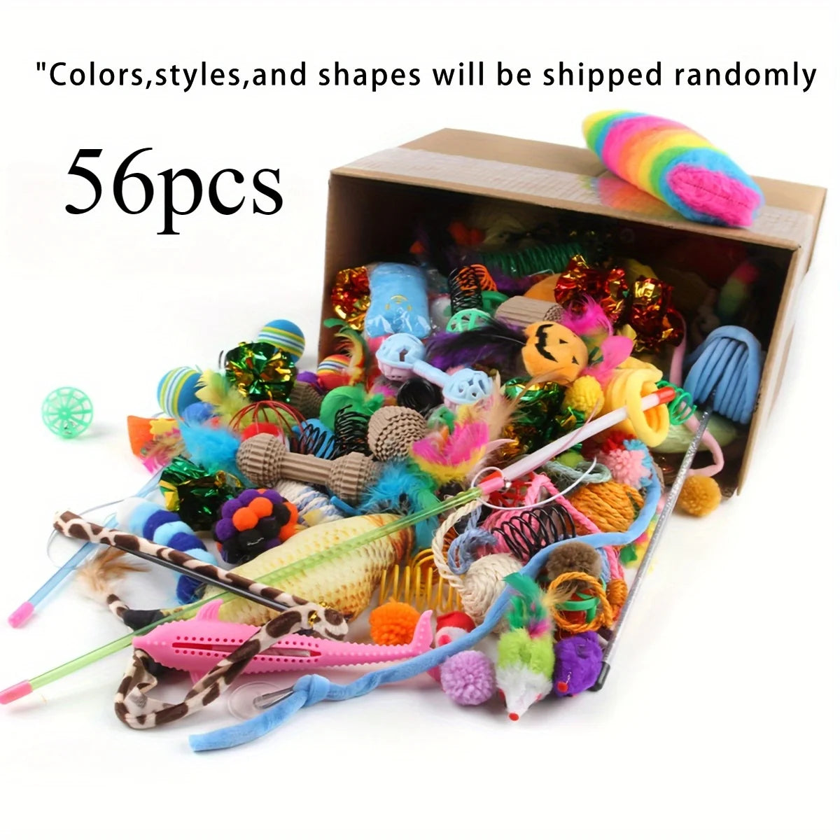 Set de jouets pour chat avec cannes a pecher