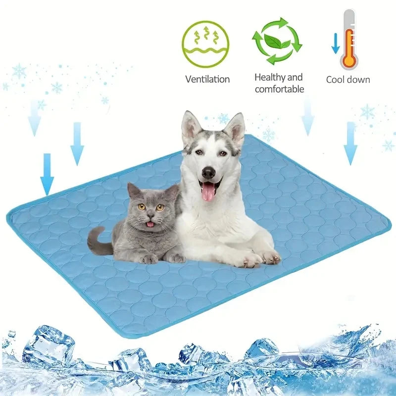 ❄️ Tapis Rafraîchissant pour Chien & Chat – Confort Été, Toutes Tailles