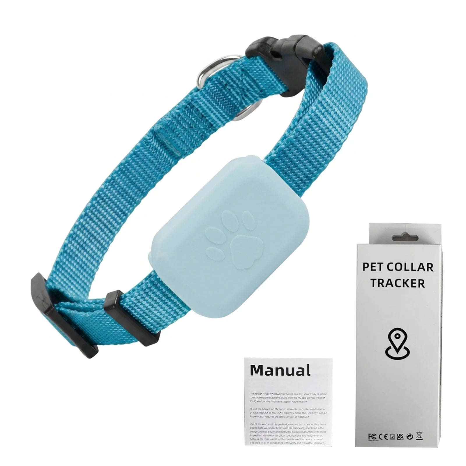 📍 Traqueur GPS Collier pour Chien & Chat – Compatible Apple Find My, Sans Abonnement