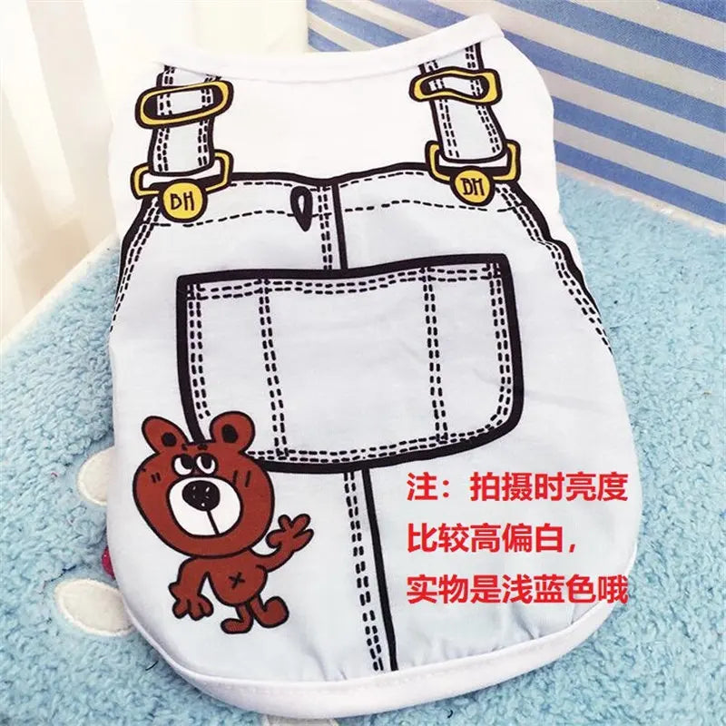 T-shirt Léger pour Petit Chien - Motifs Fantaisie, Doux et Confortable