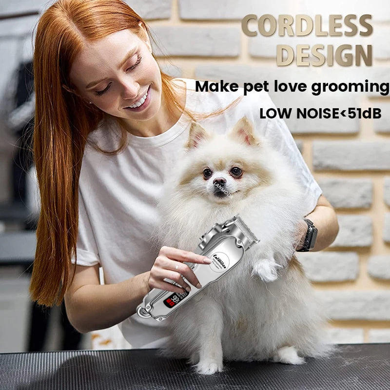 ✂️ Tondeuse de Toilettage Chien & Chat – Rechargeable, Faible Bruit