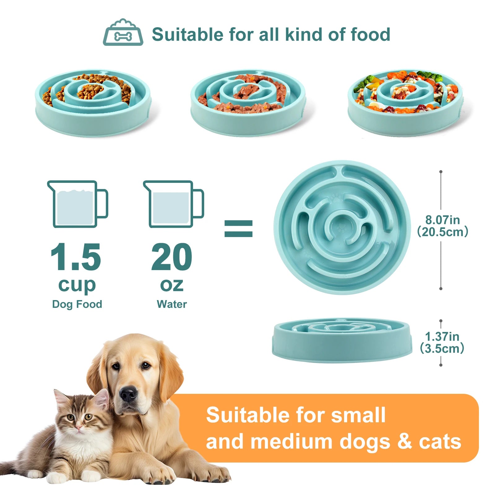 🐶 Gamelle Anti-Glouton pour Chien – Des repas plus lents, une meilleure digestion
