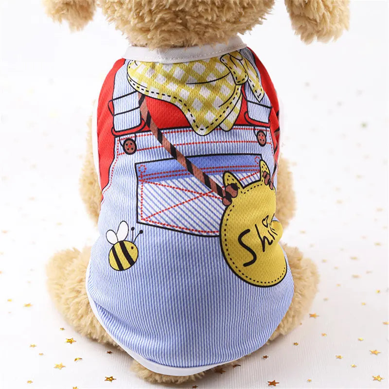 T-shirt Léger pour Petit Chien - Motifs Fantaisie, Doux et Confortable