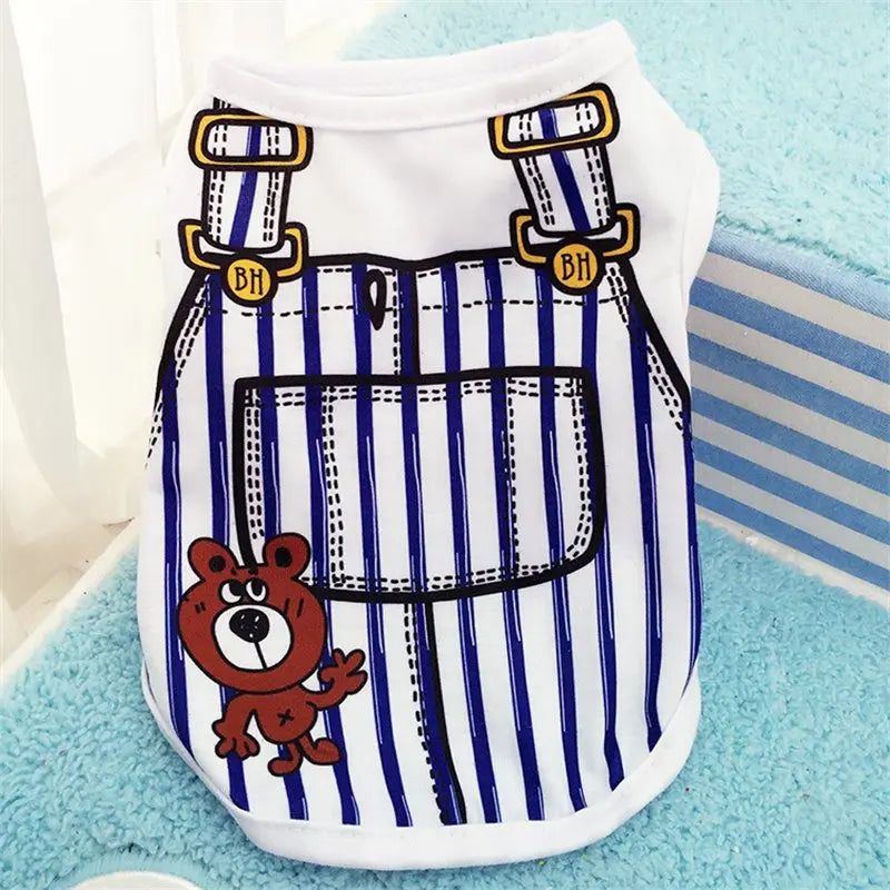 T-shirt Léger pour Petit Chien - Motifs Fantaisie, Doux et Confortable