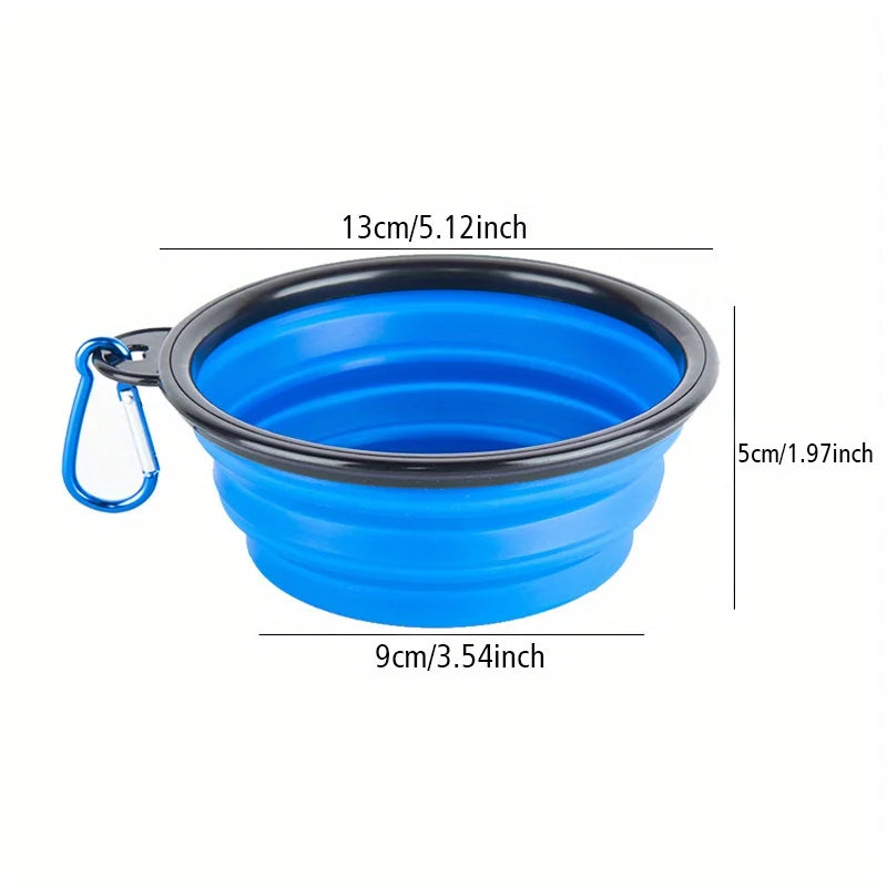 Bol Pliant pour Chien - Gamelle de Voyage Portable en Silicone