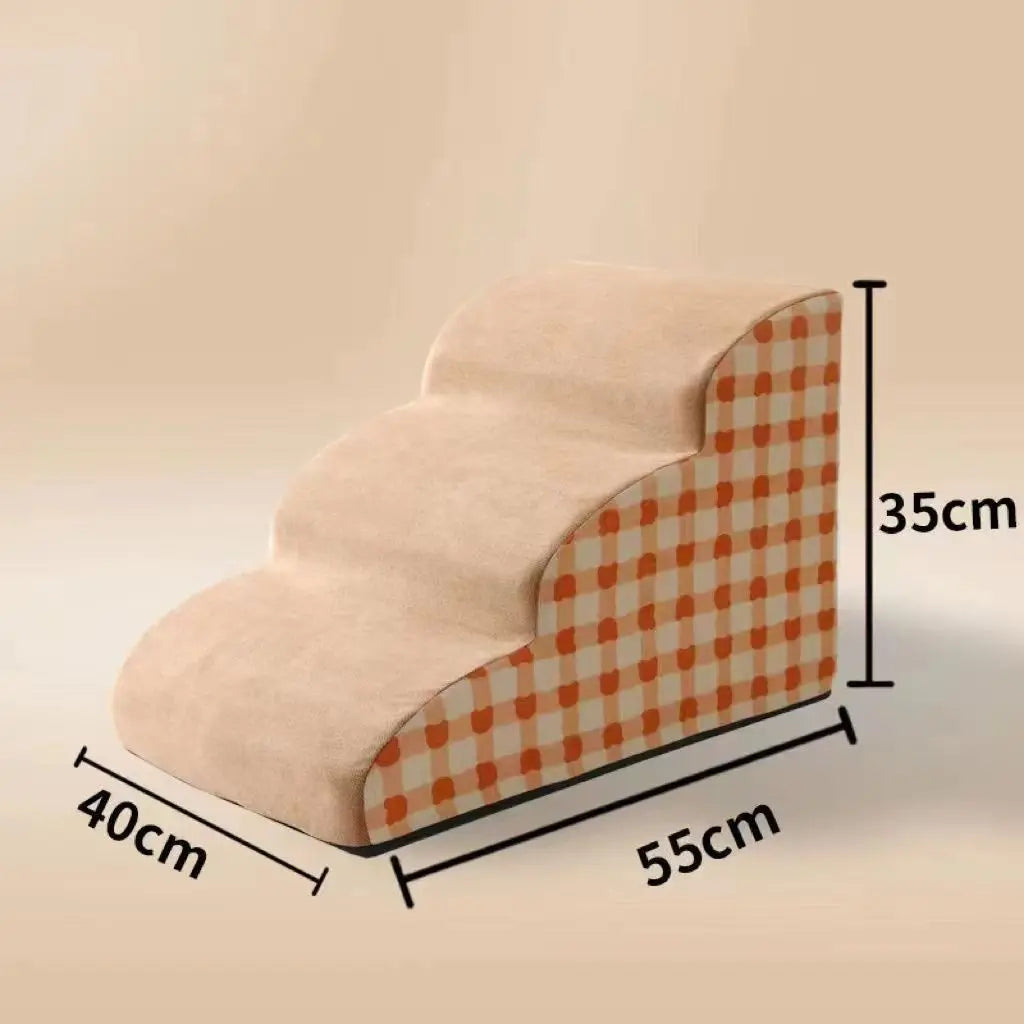 Escalier pour Chien & Chat – Mousse Haute Densité, Antidérapant, 2/3 Marches