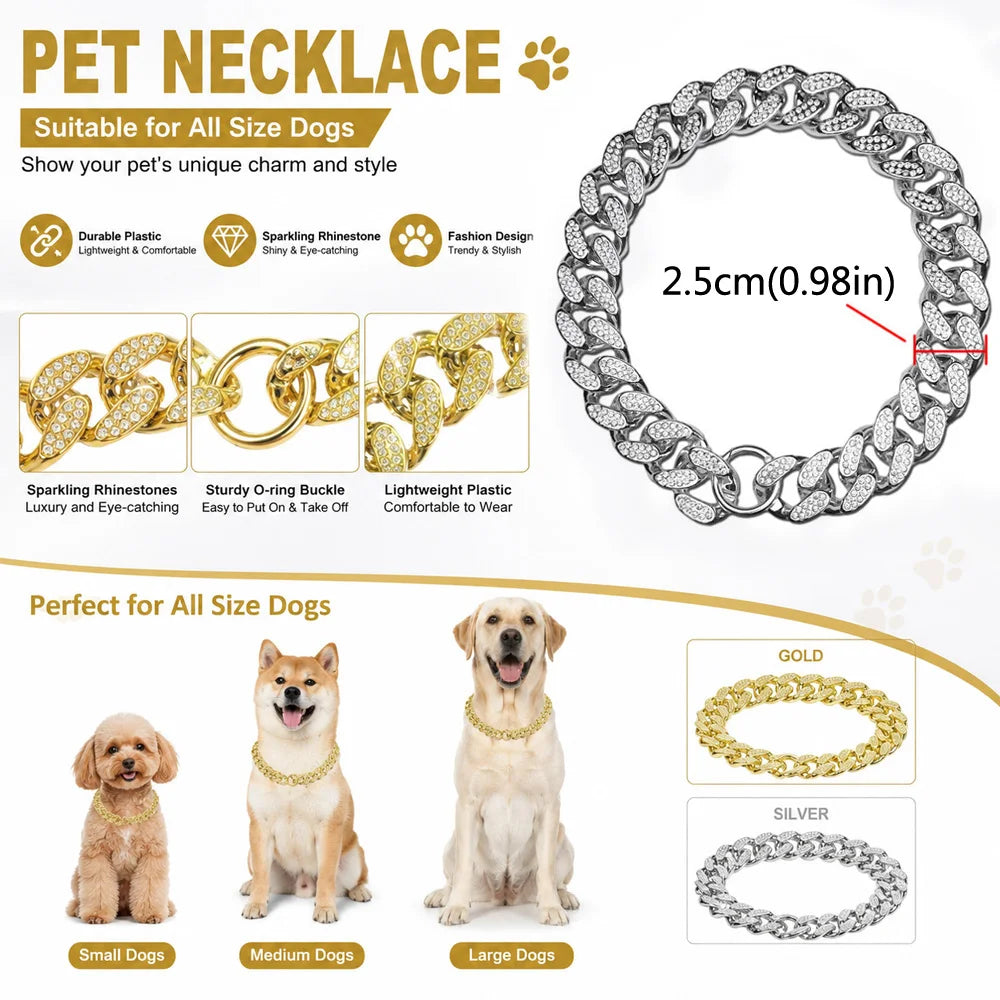 Tailles disponibles de la chaine pour chien