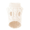 Pull Torsadé pour Chien - Tricot Chaud Automne/Hiver
