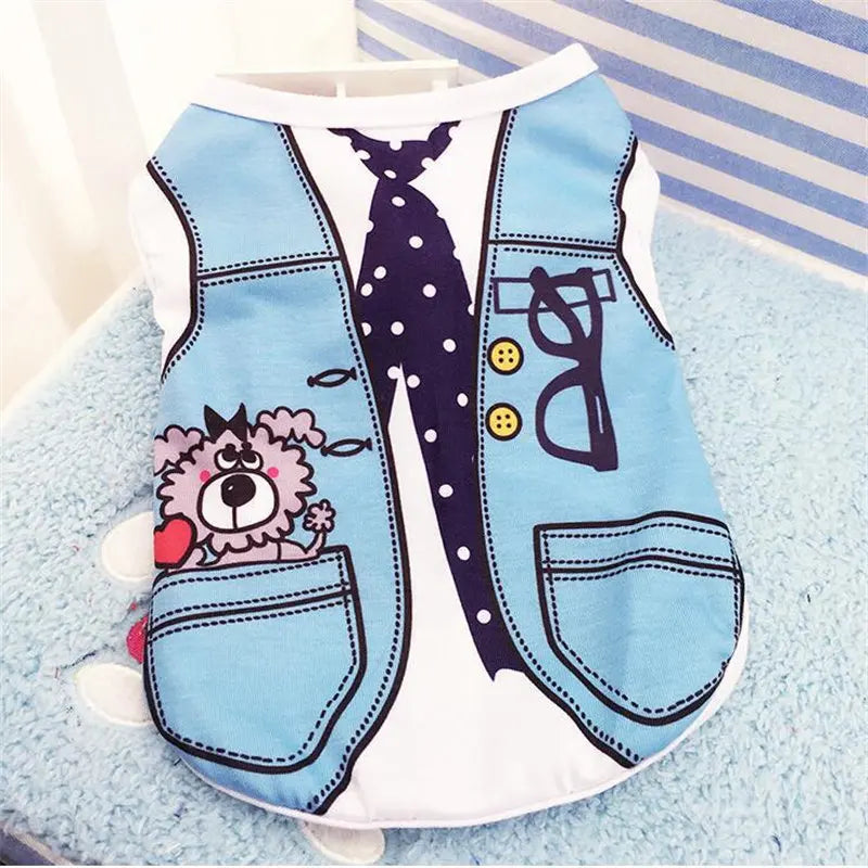 T-shirt Léger pour Petit Chien - Motifs Fantaisie, Doux et Confortable