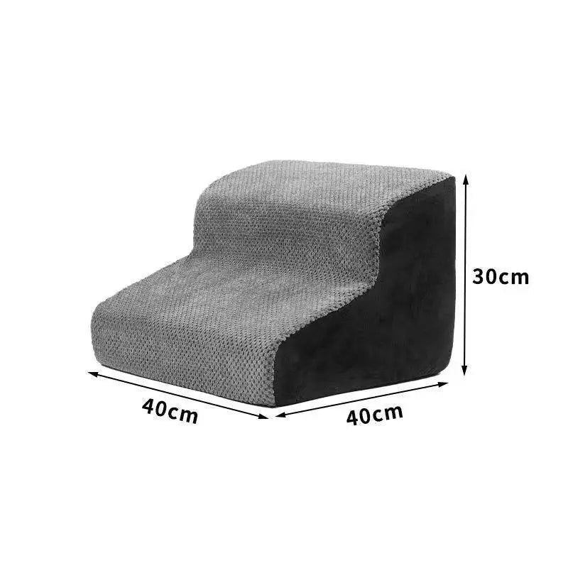 Escalier pour Chien & Chat – Mousse Haute Densité, Antidérapant, 2/3 Marches