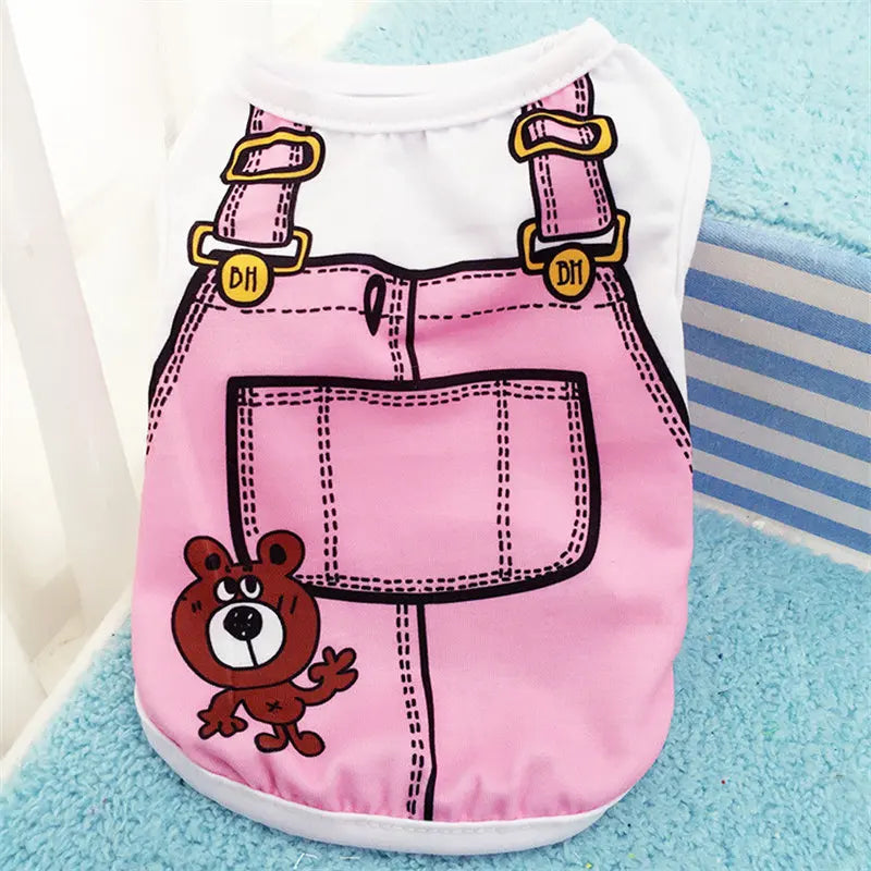 T-shirt Léger pour Petit Chien - Motifs Fantaisie, Doux et Confortable