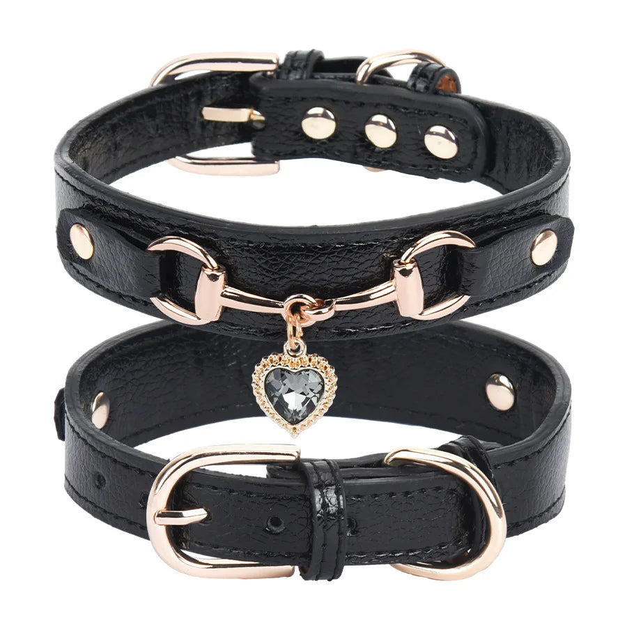 Tailles disponibles du collier en cuir pour chien