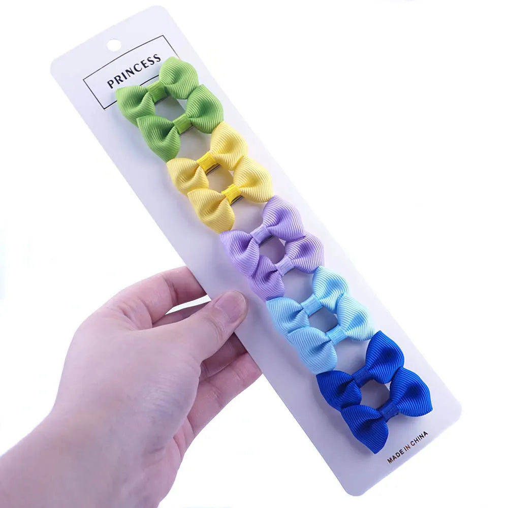 Lot de 10 Nœuds pour Chien - Barrettes Rubans Motifs Variés