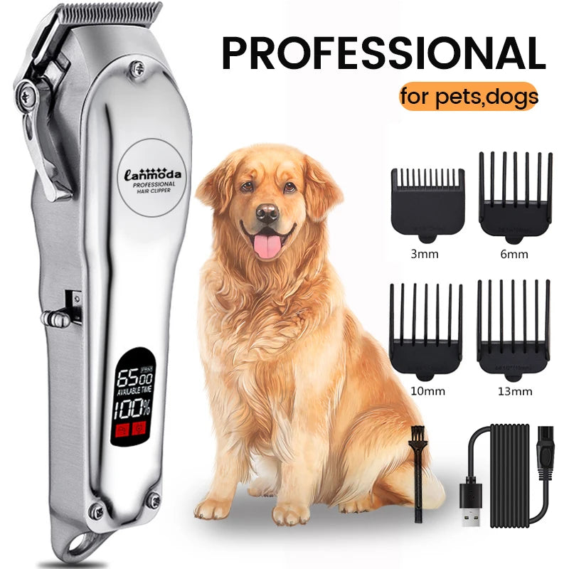✂️ Tondeuse de Toilettage Chien & Chat – Rechargeable, Faible Bruit