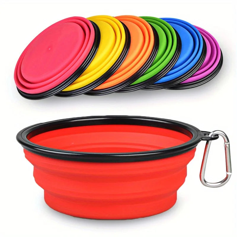 Bol Pliant pour Chien - Gamelle de Voyage Portable en Silicone