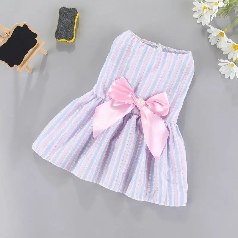 Jupe Fleurie Légère pour Chien et Chat - Style Princesse Été