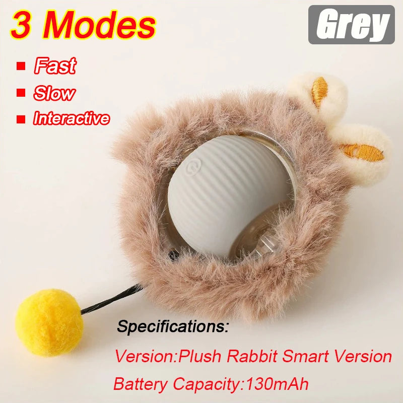 Automatic Interactive Cat Ball - Fake Tail, Rechargeable