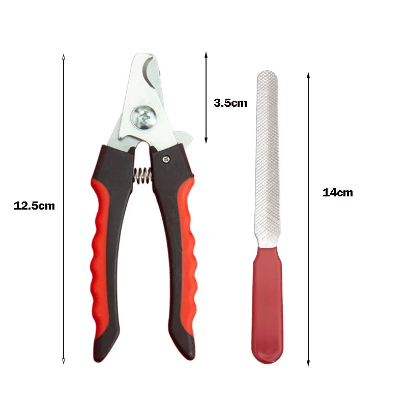 Stainless Steel Nail Clippers for Dogs and Cats - Professional Grooming Tool
