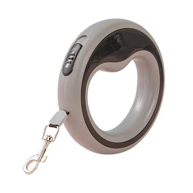 Heavy-Duty Retractable Dog Leash - Nylon Tape, One-Hand Locking, Tangle-Free