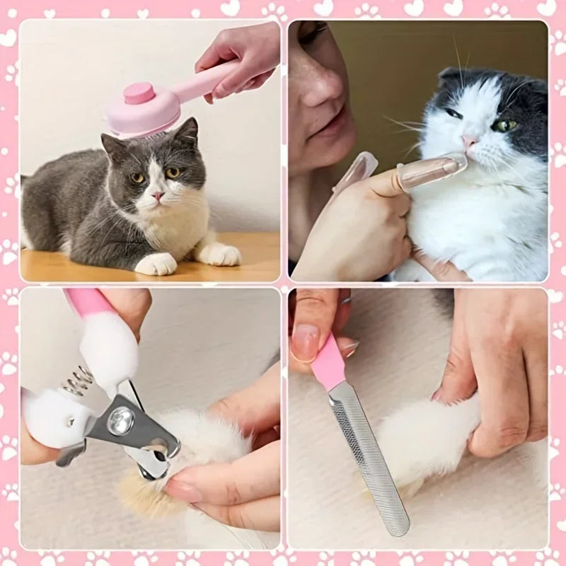 Brosse de bain en silicone pour chat
