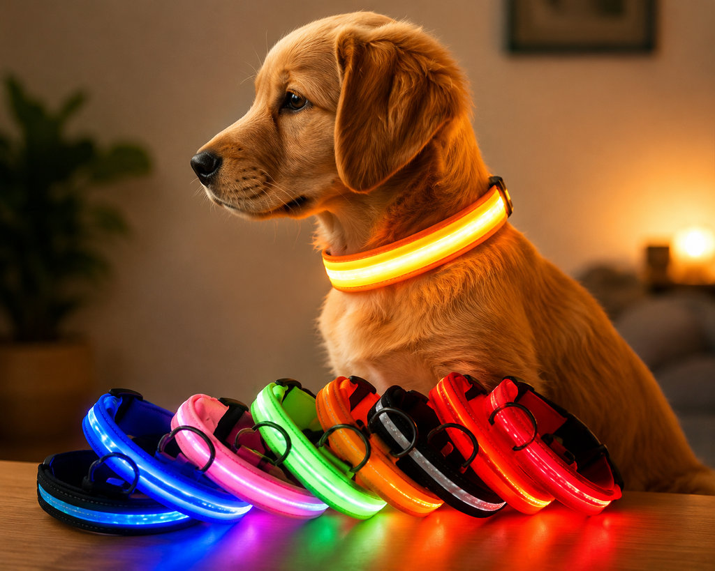 Collier LED Lumineux pour Chien – Visible jusqu'à 500 m