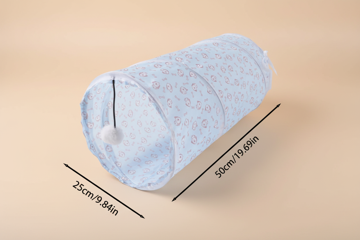 Tunnel bleu fond beige